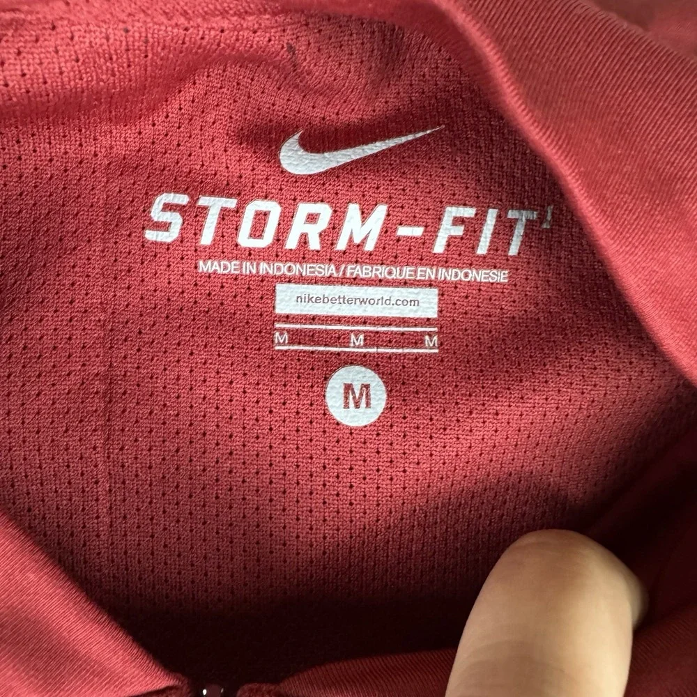 Nike OU Sooners STORM FIT 1/4 Zip Pullover Windbreaker Men's Size Medium